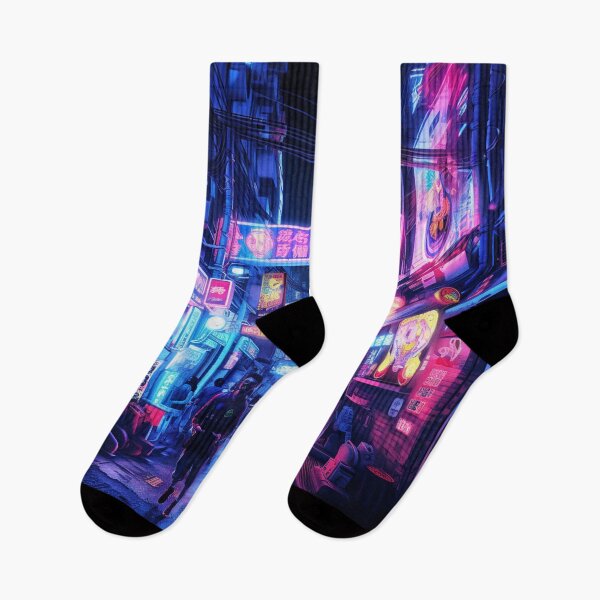Item preview, Endless Neon - Cyberpunk Cityscape Skyline  designed and sold by orlandoellio.