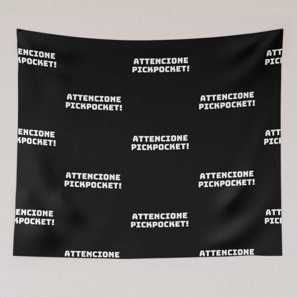 Item preview, Attenzione Pickpocket! designed and sold by reallyrealnow.