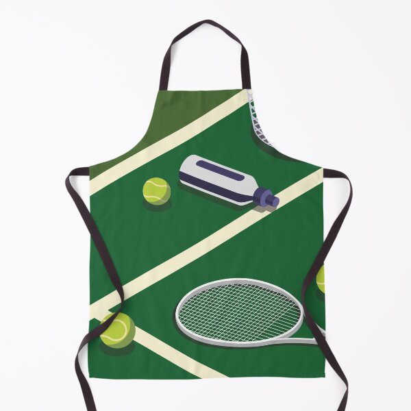 Item preview, Tennis Green Court Tennis Racket Tennis Ball Art Print by Tennismates.au designed and sold by Boydfoto.