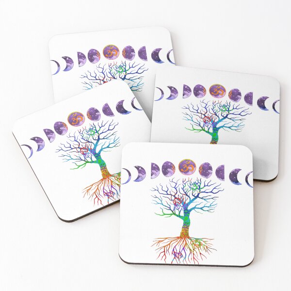 Item preview, Chakra Tree Moon Phase designed and sold by Thekarmafactory.
