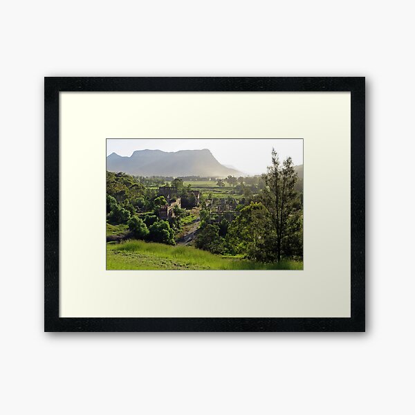 Shale oil refinery (ruin), Capertee Valley NSW Framed Art Print