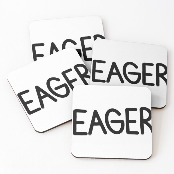 Item preview, A drawing and writing of the word eager. designed and sold by lukesubbby.