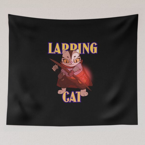 Item preview, LARPing Cat Cartoon designed and sold by GraTEEtude.