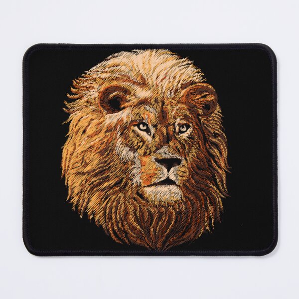 Item preview, Lion face digital painting by colored lines designed and sold by Satakorn.