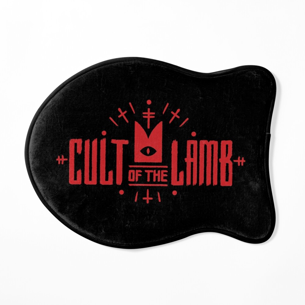 cult of the lamb with logo Art Board Print for Sale by callamstewart