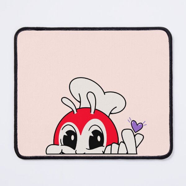 Item preview, JOLLIBEE PEEKING FINGER HEART FILIPINO STICKER 2 designed and sold by aydapadi.