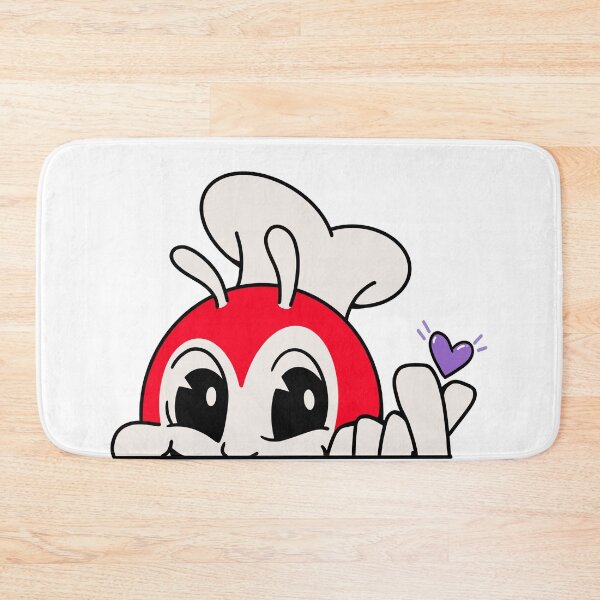 Item preview, JOLLIBEE PEEKING FINGER HEART FILIPINO STICKER 2 designed and sold by aydapadi.
