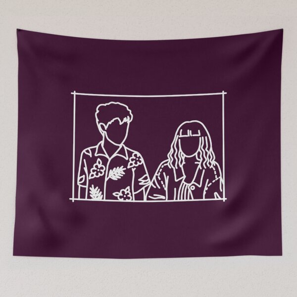 Item preview, The End of the Fing World Line Aesthetic Illustration   	 designed and sold by zmsewvmxc70.