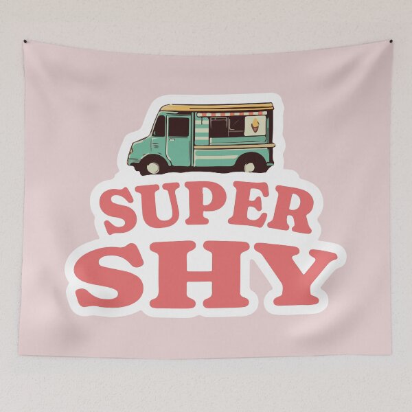 Item preview, New jeans super shy typography font bunny tokki | Morcaworks designed and sold by Morcawork.