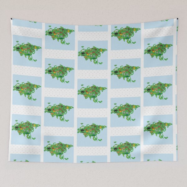 Item preview, Eurasia Animal Map Green designed and sold by akeem-waynez.