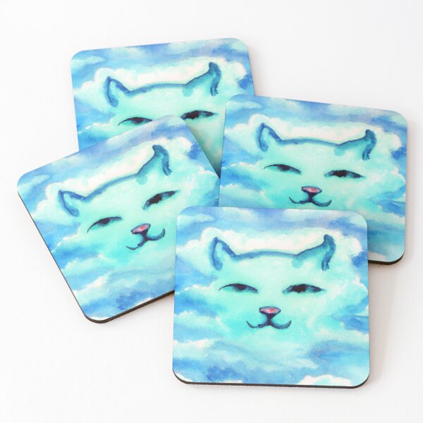 Item preview, Feline cloud in the sky-Edited AI generated art designed and sold by Frostp.