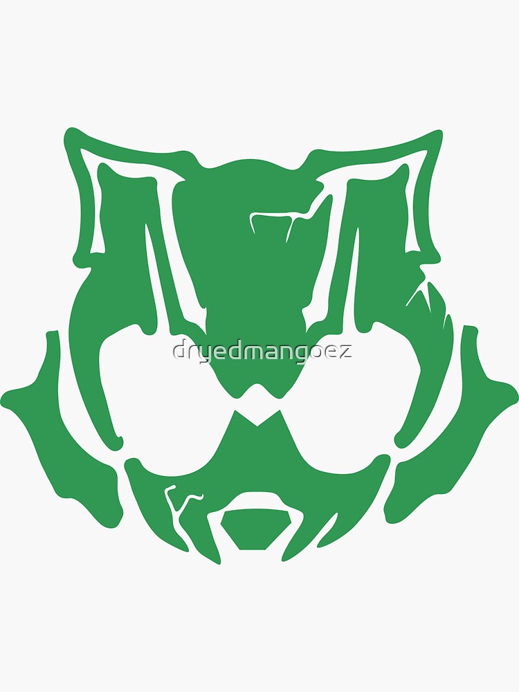 Thumbnail 3 of 3, Sticker, Kamen Rider Tycoon - Gang Rider Variant Icon (Green) designed and sold by dryedmangoez.