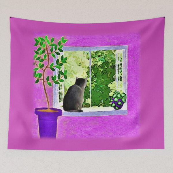 Item preview, Cat in the Window designed and sold by KC Morcom.