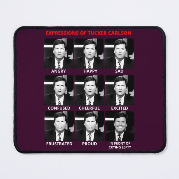 Item preview, The Expressions of Tucker Carlson   	 designed and sold by zmsewvmxc70.