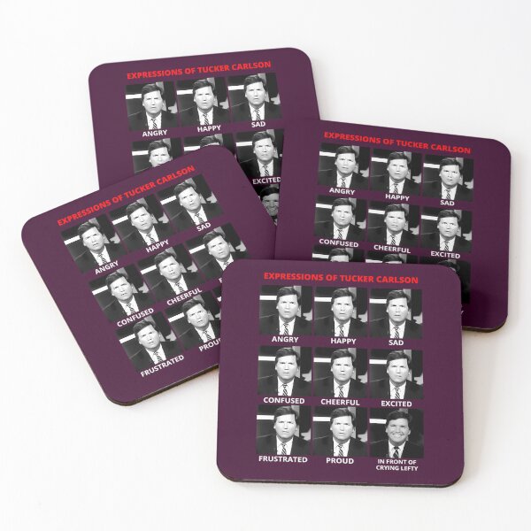 Item preview, The Expressions of Tucker Carlson   	 designed and sold by zmsewvmxc70.