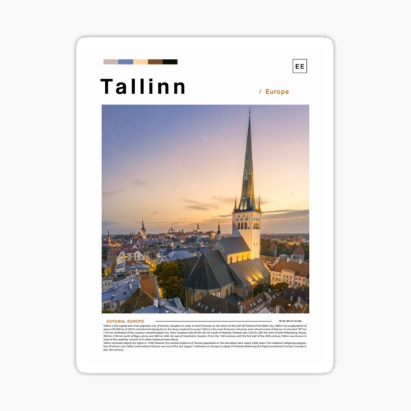 Item preview, tallinn poster landscape designed and sold by paulrommer.