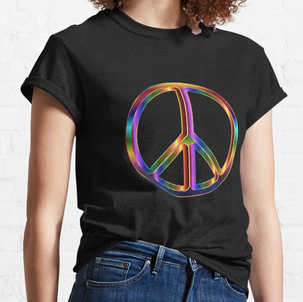 Transparent Pictures T Shirts Redbubble - peace sign purple shirt roblox