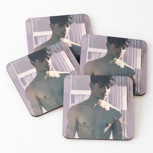 Item preview, A man with no shirt standing in front of a window designed and sold by Seduction-art.