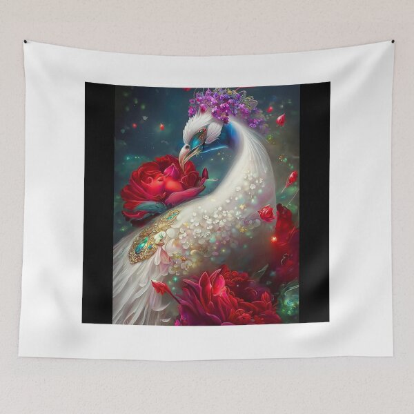Item preview, The flower peacock designed and sold by JayaNayak.