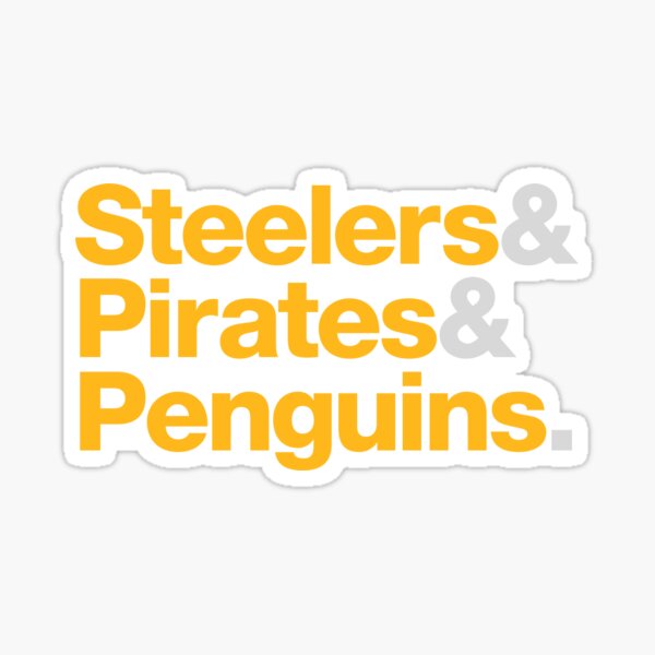 Cool Pittsburgh Sports Teams Penguins Steelers Pirates Combined Mash Up  Logos T Shirt