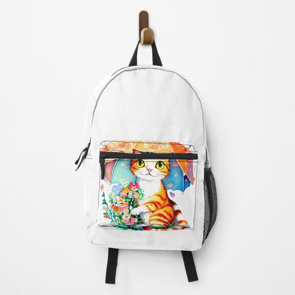 Item preview, Floral Cat with Umbrella  designed and sold by khachiche.