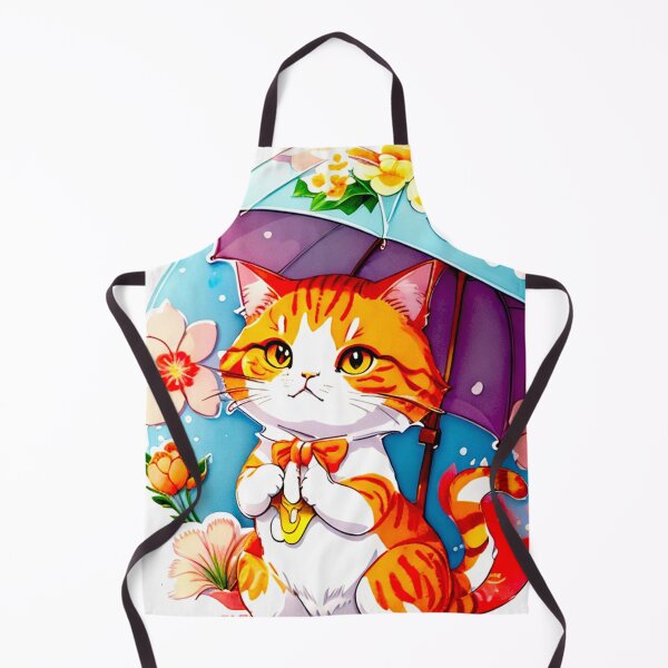 Item preview, Floral Cat with Umbrella designed and sold by khachiche.