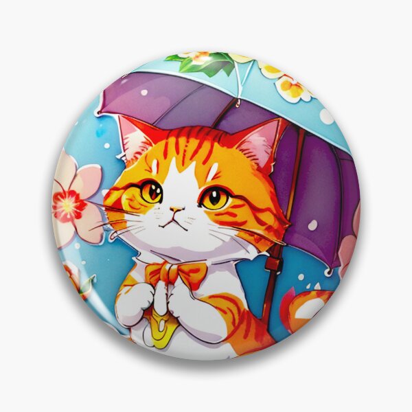 Item preview, Floral Cat with Umbrella  designed and sold by khachiche.