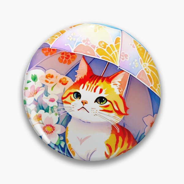 Item preview, Floral Cat with Umbrella  designed and sold by khachiche.
