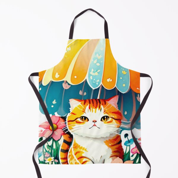 Item preview, Floral Cat with Umbrella designed and sold by khachiche.