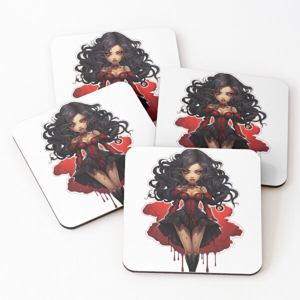 Item preview, Super cute, devilish cartoon brunette By Jonathan P. and AI designed and sold by JonathanP514.