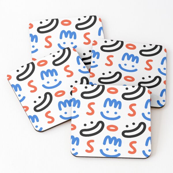 Item preview, Fun colourful line simple doodle minimal - cute smiley groovy pattern designed and sold by TNwandesignart.