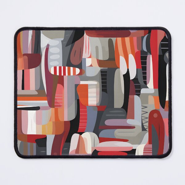 Item preview, Jasper Voss - Crimson & Beige Abstraction #1 designed and sold by IndigoSinclair.