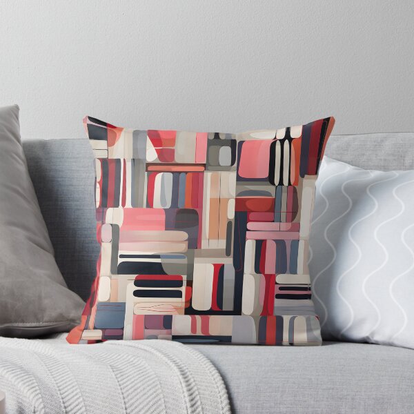 Item preview, Jasper Voss - Crimson & Beige Abstraction #2 designed and sold by IndigoSinclair.