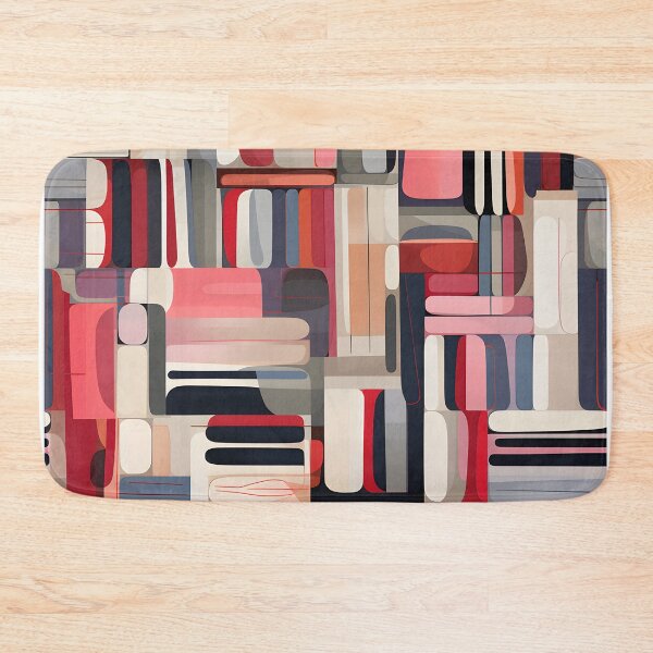 Item preview, Jasper Voss - Crimson & Beige Abstraction #2 designed and sold by IndigoSinclair.