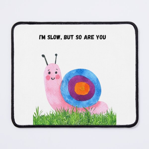 Item preview, Funny snail crawling print designed and sold by LHGRDesigns.