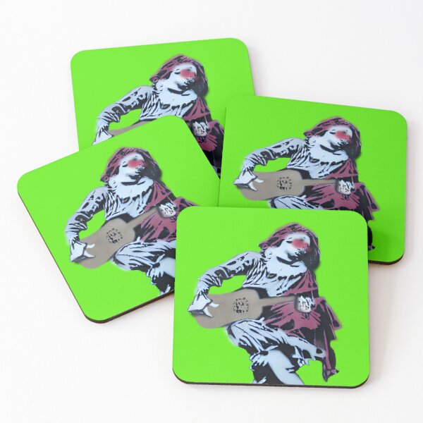 Item preview, Mezzetin or Mezzetino Commedia dell'arte Graffiti Spray Paint Art - Green designed and sold by Talia Felix.