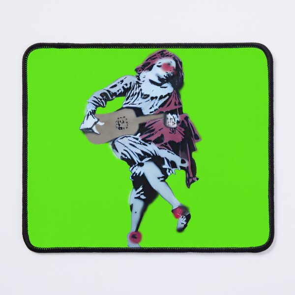 Item preview, Mezzetin or Mezzetino Commedia dell'arte Graffiti Spray Paint Art - Green designed and sold by Talia Felix.