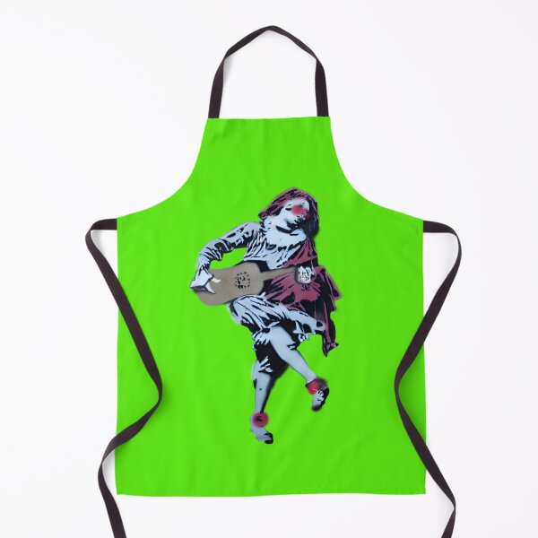 Item preview, Mezzetin or Mezzetino Commedia dell'arte Graffiti Spray Paint Art - Green designed and sold by Talia Felix.