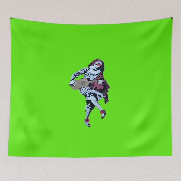 Item preview, Mezzetin or Mezzetino Commedia dell'arte Graffiti Spray Paint Art - Green designed and sold by Talia Felix.