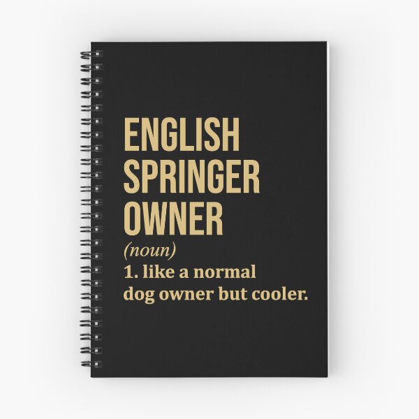 Item preview, English Springer Dog Owner Definition in Gold designed and sold by XCIV.