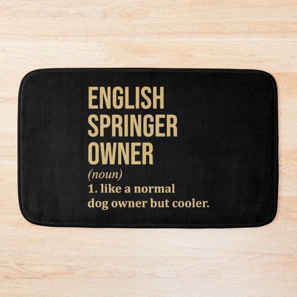 Item preview, English Springer Dog Owner Definition in Gold designed and sold by XCIV.