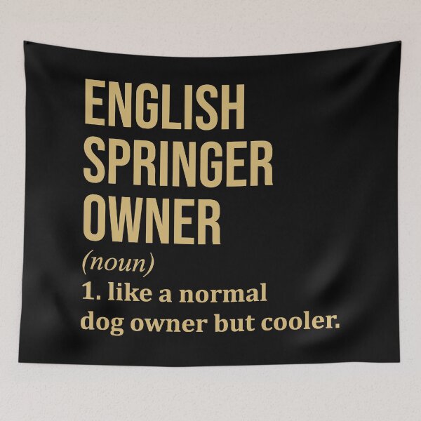 Item preview, English Springer Dog Owner Definition in Gold designed and sold by XCIV.