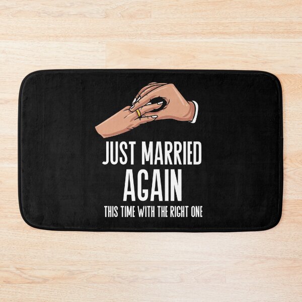 Item preview, Just Married Again Wedding Couple Bride Groom designed and sold by Pubi.