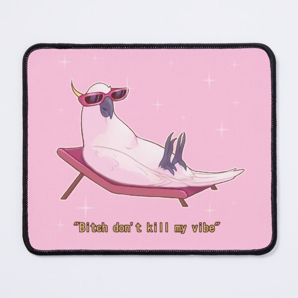 Item preview, cockatoo with sunglasses designed and sold by CuteBlueArt.