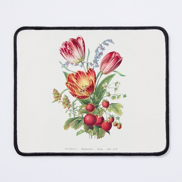 Item preview, Strawberry, Mignonette, Tulip, and Blue Bell and from The Language of Flowers designed and sold by fleurdesignart.