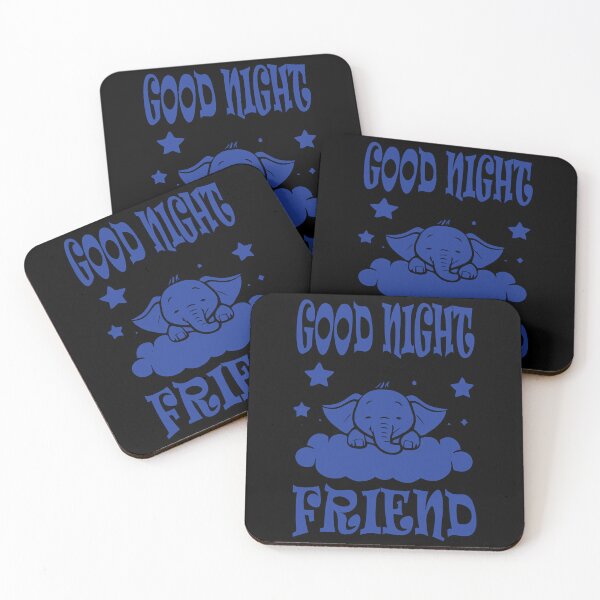 Item preview, Good Night Elephant - Blue designed and sold by Soulemotion.