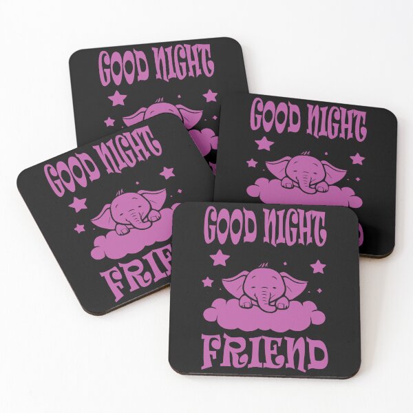 Item preview, Good Night Elephant - Fuchsia designed and sold by Soulemotion.