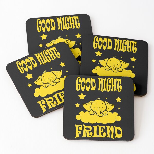 Item preview, Good Night Elephant - Yellow designed and sold by Soulemotion.