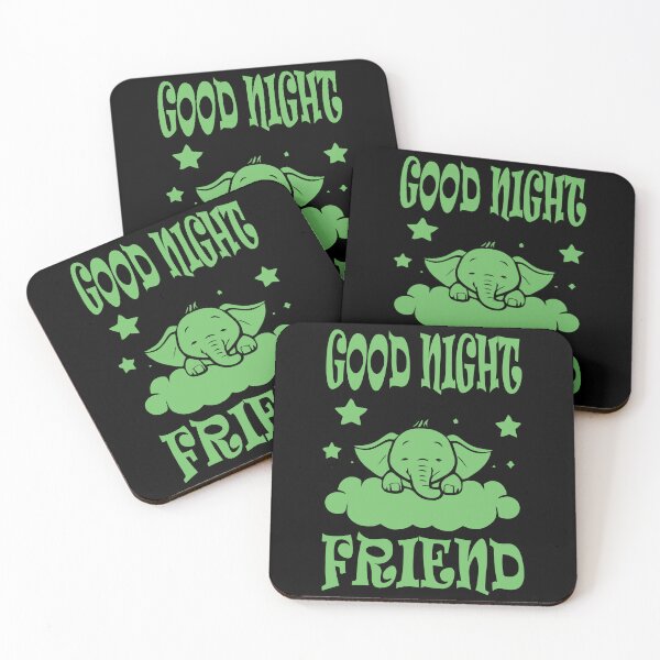 Item preview, Good Night Elephant - Green 1 designed and sold by Soulemotion.