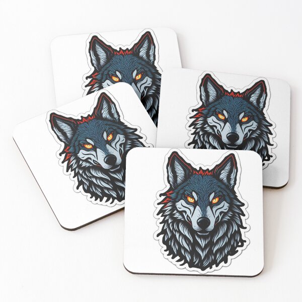 Item preview, Wolf Red Eyes Sticker designed and sold by GloriousChoice.